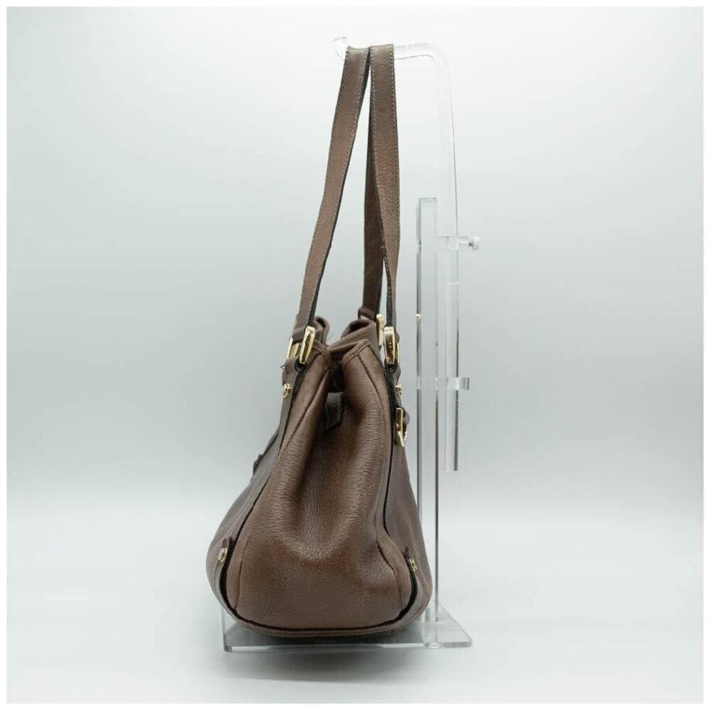 Gucci Brown Abby Bag Leather Gold Shoulder